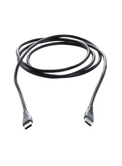 Type-C to Type-C Fast Charging Dual Toned Cable, Sync and Charge Black