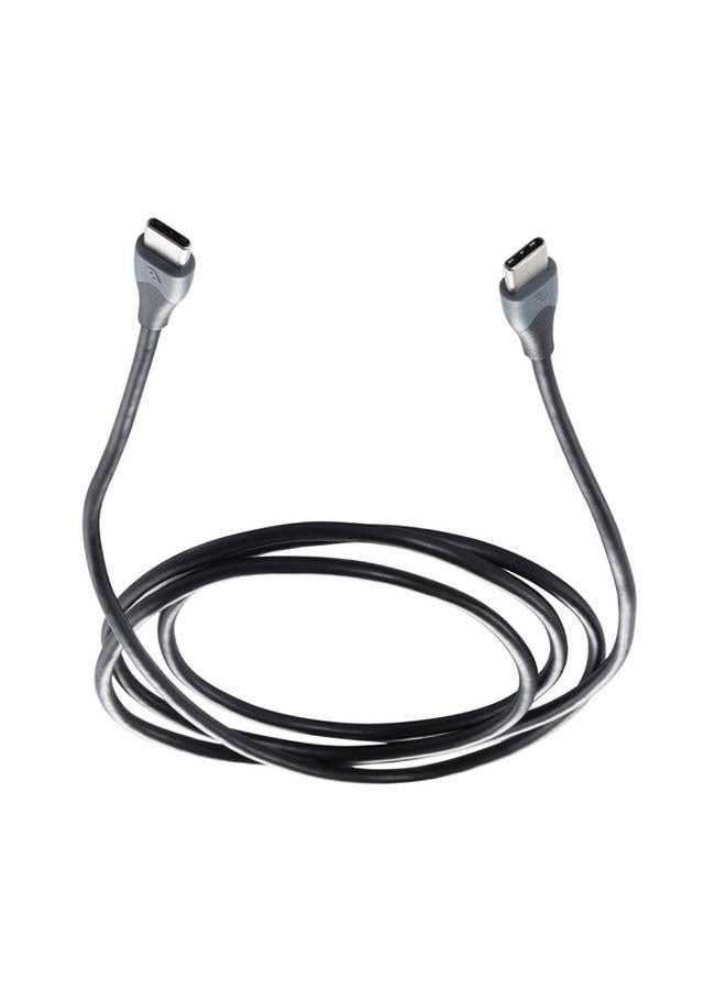 Energizer - Type-C to Type-C Fast Charging Dual Toned Cable, Sync and Charge Black - Image 1