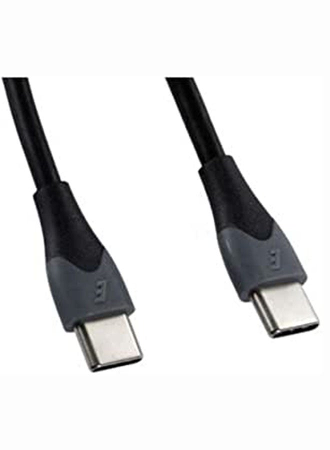 Energizer - Type-C to Type-C Fast Charging Dual Toned Cable, Sync and Charge Black - Image 1
