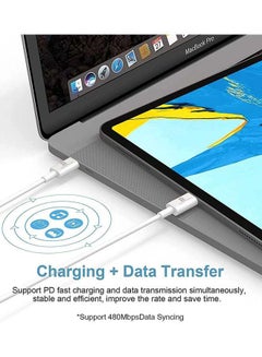 روك بو PD 25W قابس شاحن فائق السرعة مع كابل USB C 1M محول حائط سريع الشحن توصيل الطاقة متوافق مع iPad Mini 6، iPad Pro/Air، Galaxy S22/S21/S20 Ultra/Note20/S9/S10، Huawei، xiaomi، Oneplus 8 Pro  - Image 5