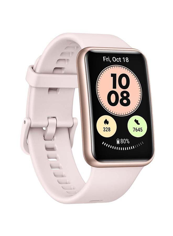 HUAWEI - Watch Fit New Smartwatch All-Day SpO2 Monitoring1 Long Battery Life AMOLED Display 1.64inch Sakura pink - Image 1