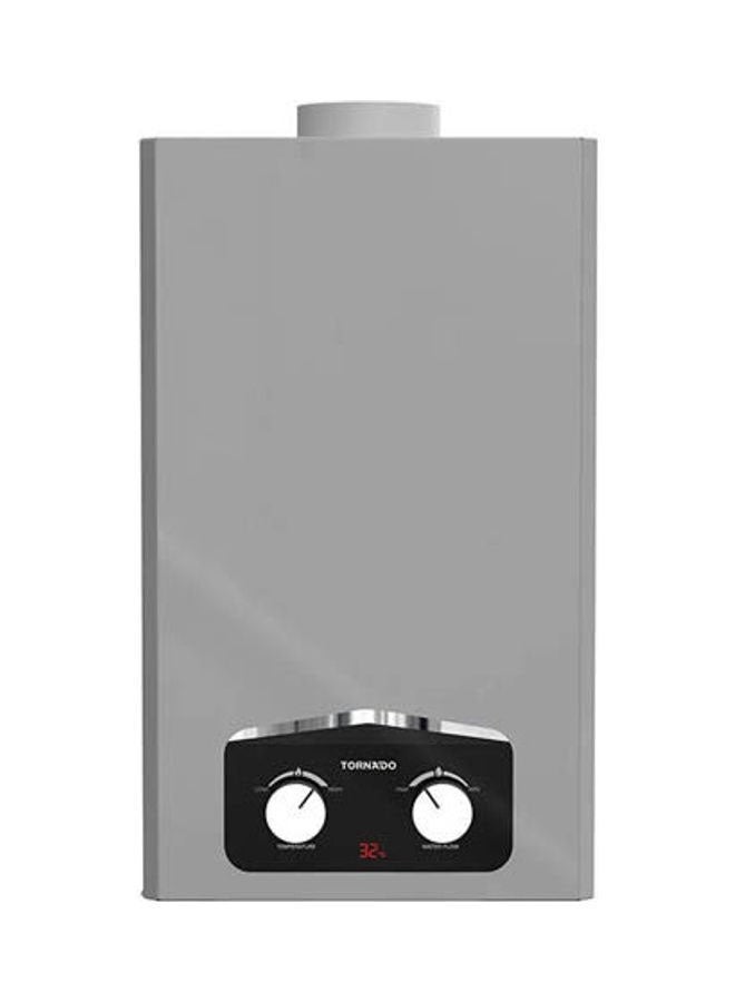 تورنيدو سخان ماء رقمي يعمل بالغاز الطبيعي GHM-MP10N-S فضي  - Image 1