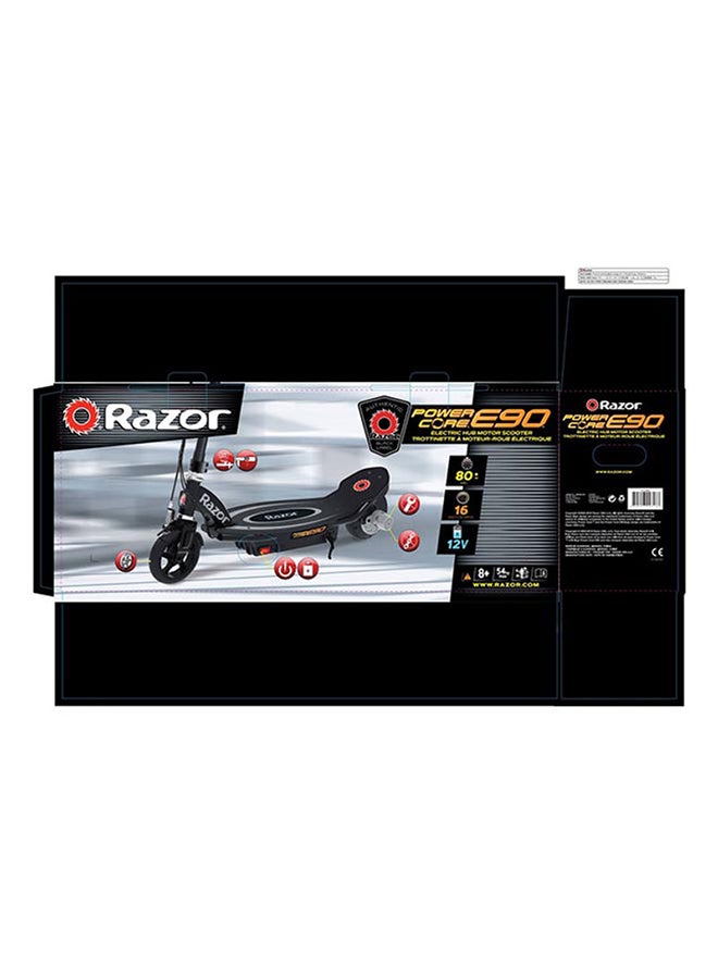 Razor - Power Core E90 Electric Scooter With Hub Motor, Push-button Throttle, 8+ Black Black - Image 1