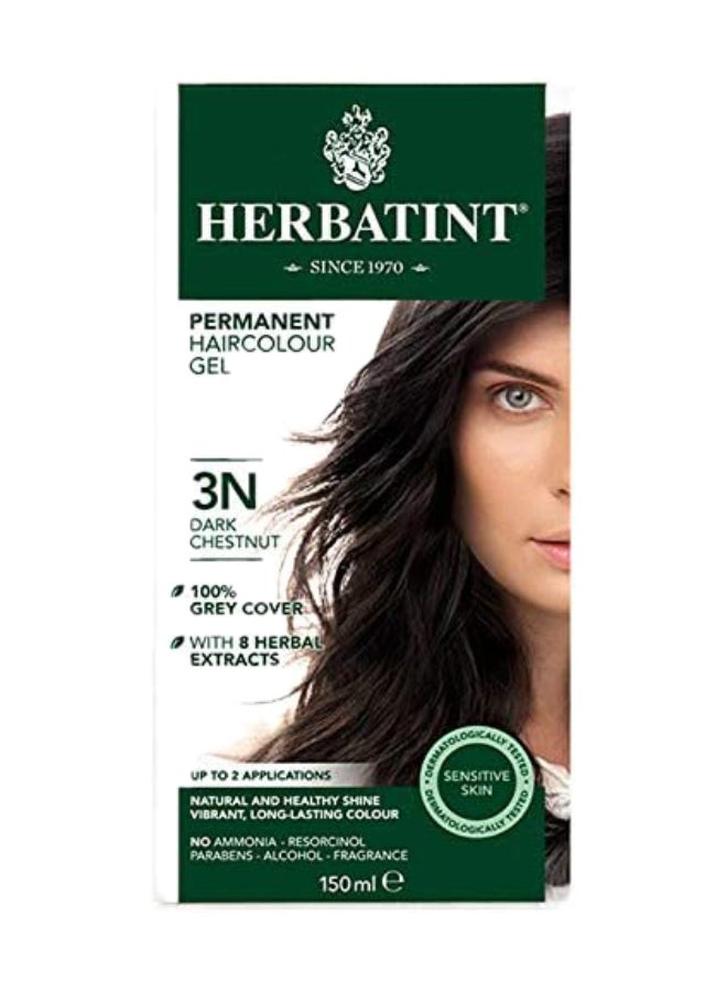 Herbatint Permanent Hair Colour Gel 3N Dark Chestnut 150ml 