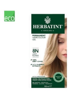 Herbatint Permanent Hair Color Gel 8N Light Blonde 150ml 