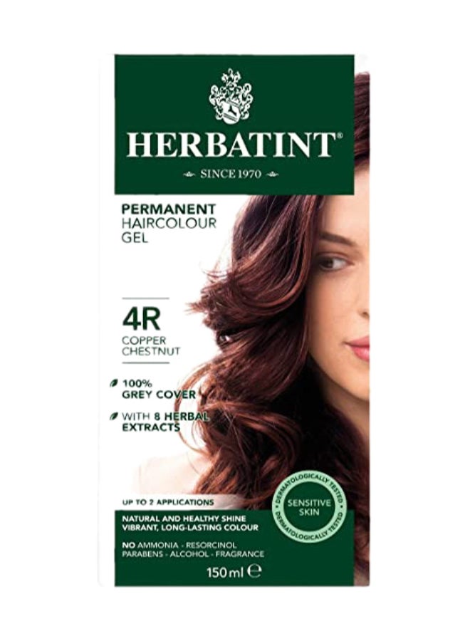Permanent Haircolor Gel 4R Copper Chestnut 150ml