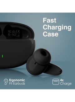 PROMATE True Wireless Earbuds,In-Ear Bluetooth v5.1 HD Earphones with Mic,IPX5 Water Resistance,20H Playback Time,Intelligent Touch Controls and Smart Auto Pairing for Smartphones, Lush Black  - Image 3