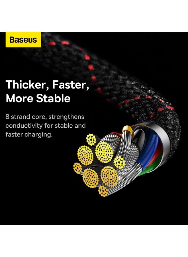 100W MVP 2 Elbow Angled Cable Power Delivery With Side Connector USB Type C 1M 5A Multicolour