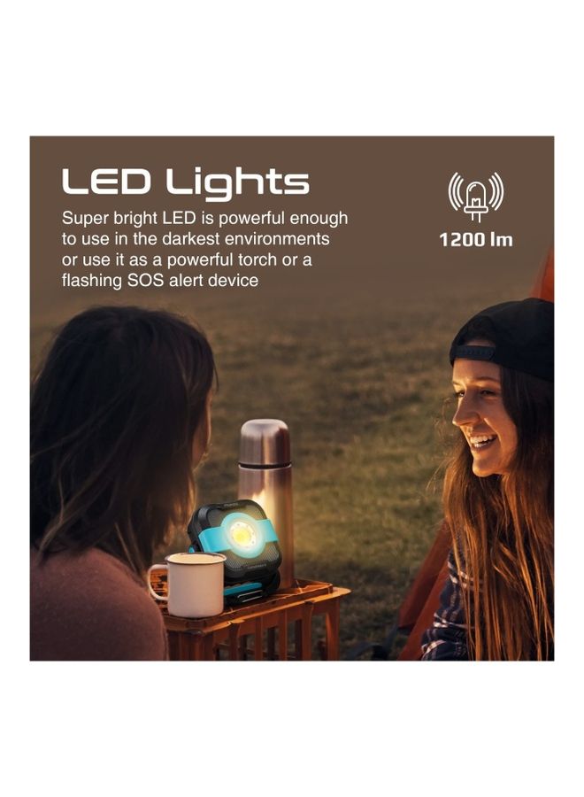 PROMATE LED Camping Lantern with 9000mAh USB-C Power Bank, IP65 Water-Resistance And SOS Function Black - Image 4