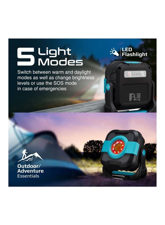 PROMATE LED Camping Lantern with 9000mAh USB-C Power Bank, IP65 Water-Resistance And SOS Function Black - Image 5