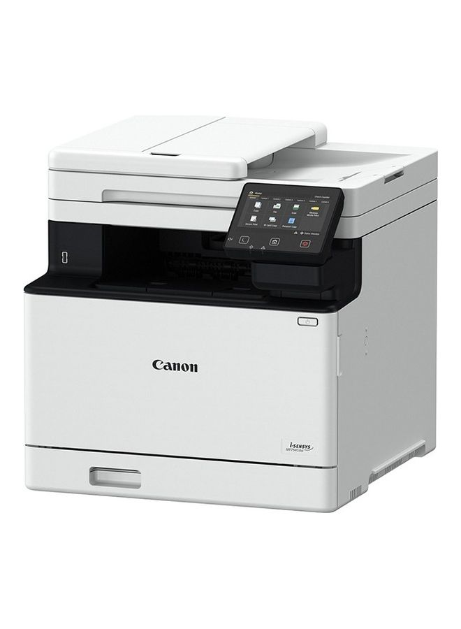 Canon - i-SENSYS MF754Cdw All-In-One Colour Laser Printer - Wireless, Wi-Fi, PC Connected & Network - A4 Print, Copy, Scan, Fax - 33ppm, Auto Duplex Print, Auto Scan - Compatible w/Mac, Windows, Linux White - Image 1