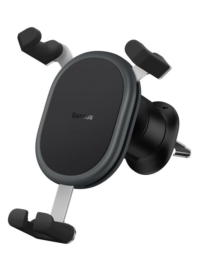 Baseus Car Phone Holder Air Vent Gravity Stable Mobile Mount Cradle Mini Auto Clamp Stand Compatible with iPhone 14/13/13 Mini/13Pro/ 13 Pro Max/11/12/mini/pro max,Samsung S20 S10 A71 A51 Ultra,Huawei,Xiaomi Black - Image 1