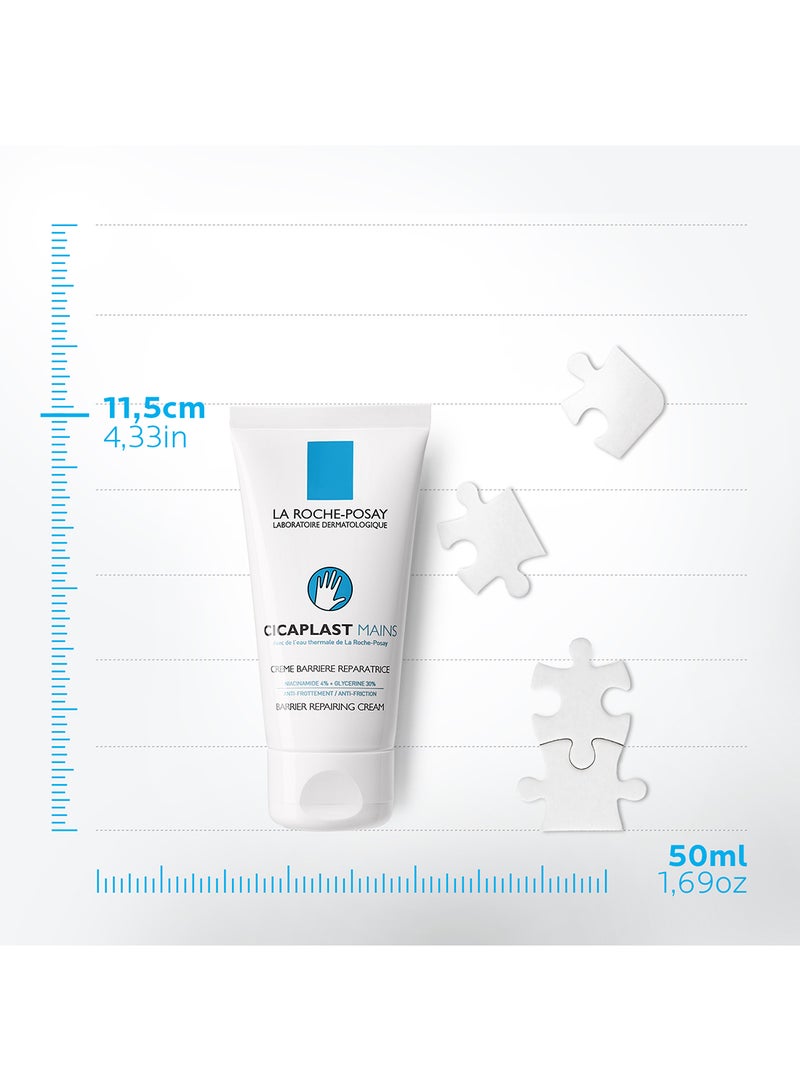 LA ROCHE-POSAY - Cicaplast Mains Moisturiser For Dry And Damaged Hands Multicolour 50ml - Image 1