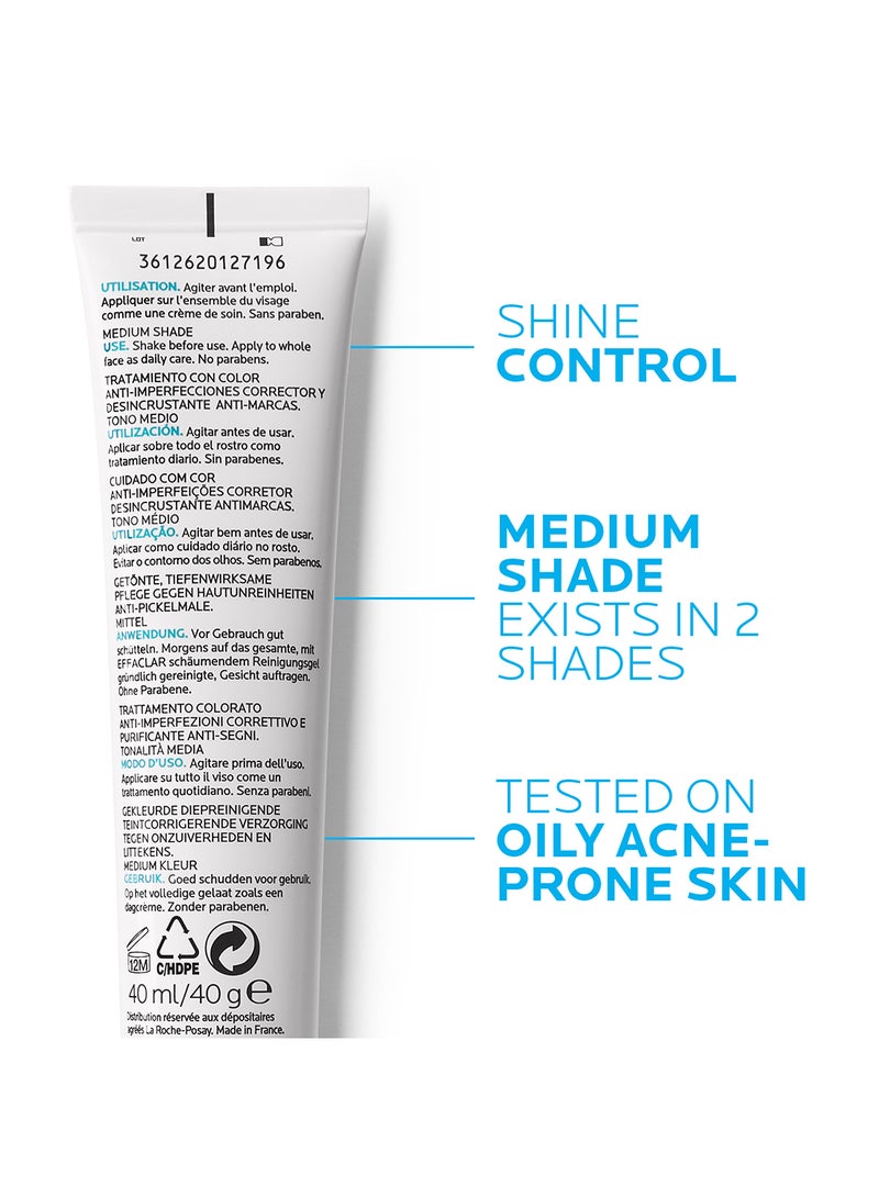 LA ROCHE-POSAY - Effaclar Duo + Unifiant Anti-Blemish Efficacy Cream Medium Shade 40ml - Image 1
