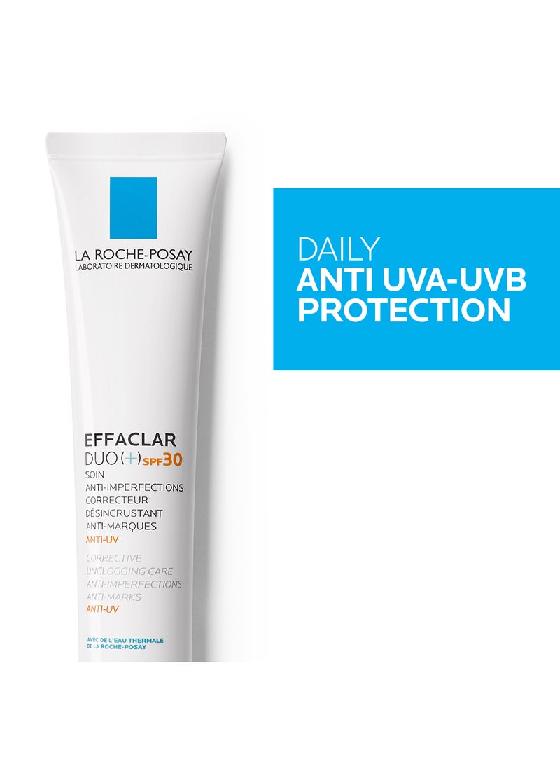 لاروش بوزيه - إيفاكلار دوو+ SPF30 كريم علاج حب الشباب 40ملليلتر - Image 1