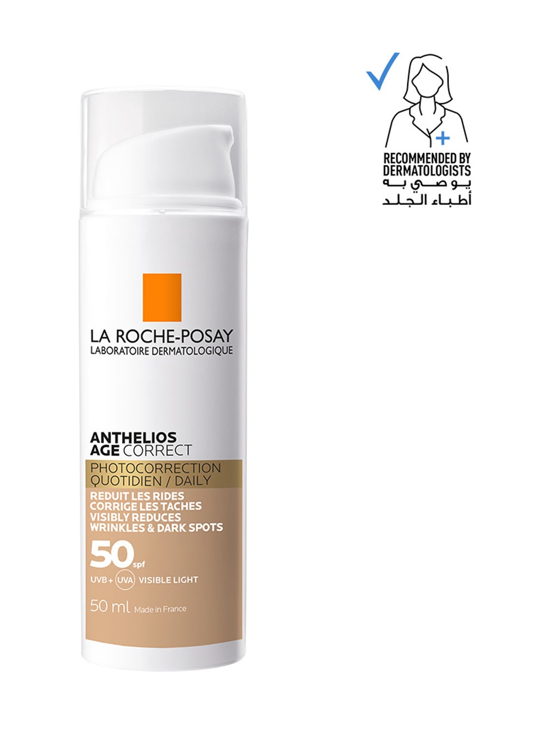 Anthelios Age Correct Spf50 Tinted Photocorrection Daily Cc Cream White 50ml 