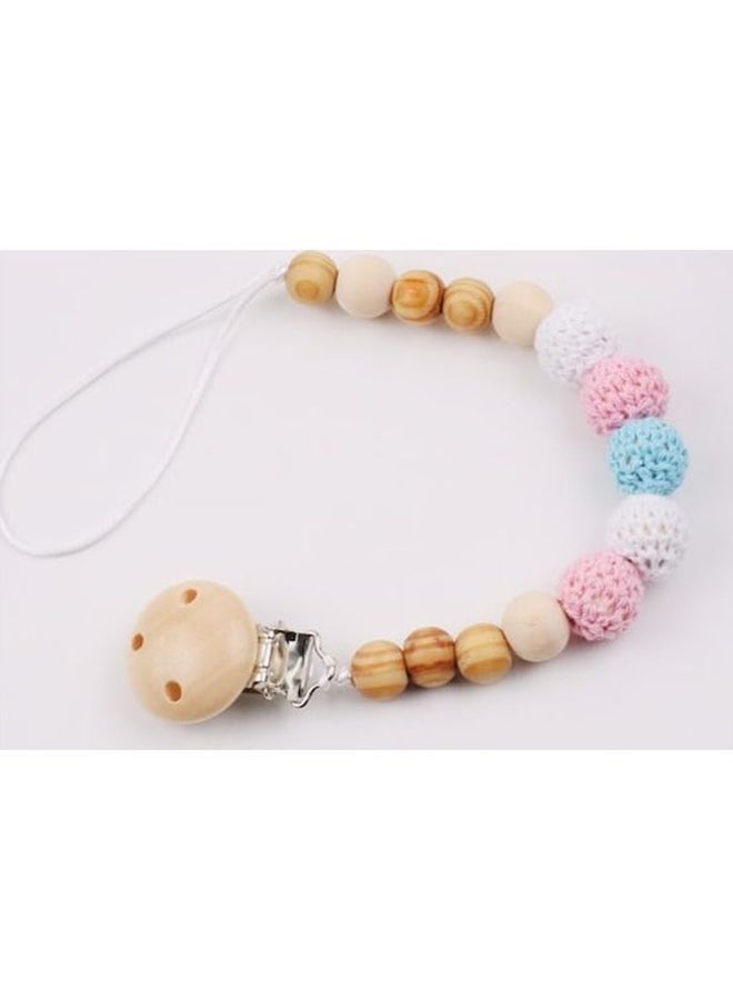 Crochet Beads Wooden Pacifier Clip Chain - Image 4