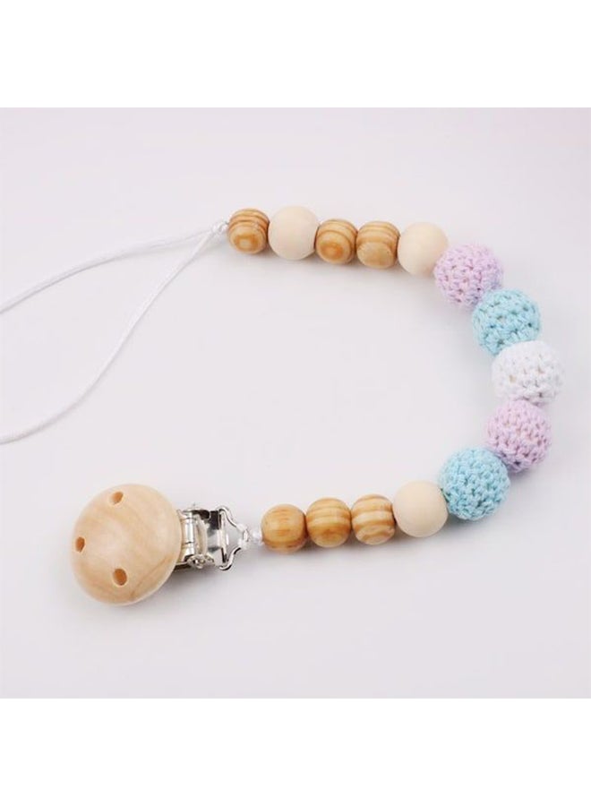 Crochet Beads Wooden Pacifier Clip Chain - Image 5
