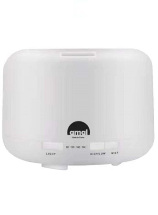 Amal - Aroma Diffuser, 4-In-1 Essential Oil Diffuser Aromatherapy Humidifier Quiet Air Vaporizer with 7 Lights White 125 x165 mmcm - Image 1