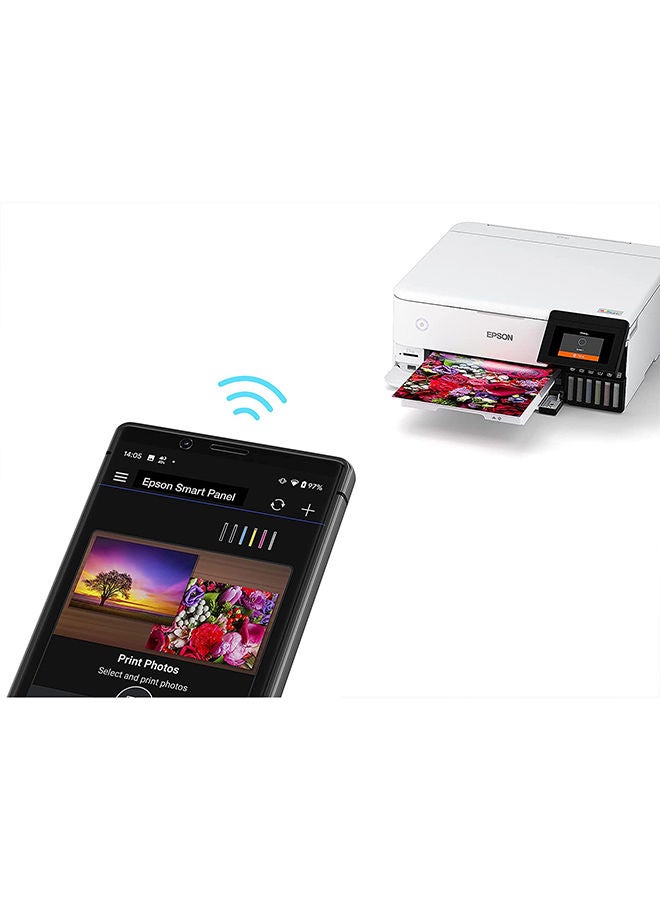 EPSON - EcoTank L8160 A4 multi-Function photo Inktank Printer White - Image 1