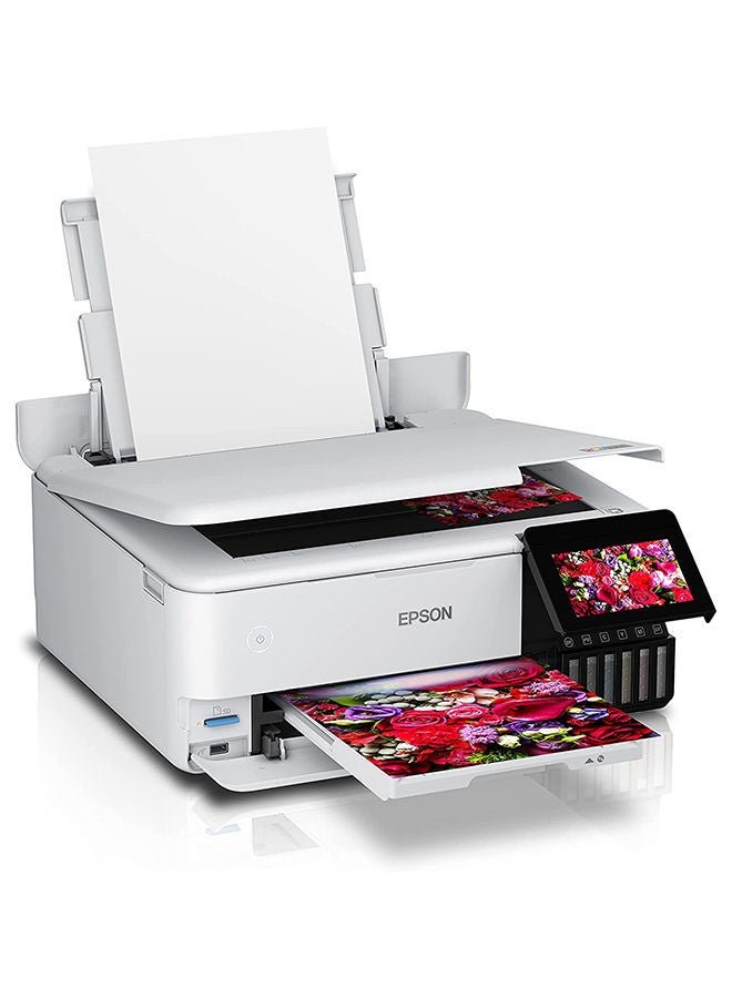 EPSON - EcoTank L8160 A4 multi-Function photo Inktank Printer White - Image 1