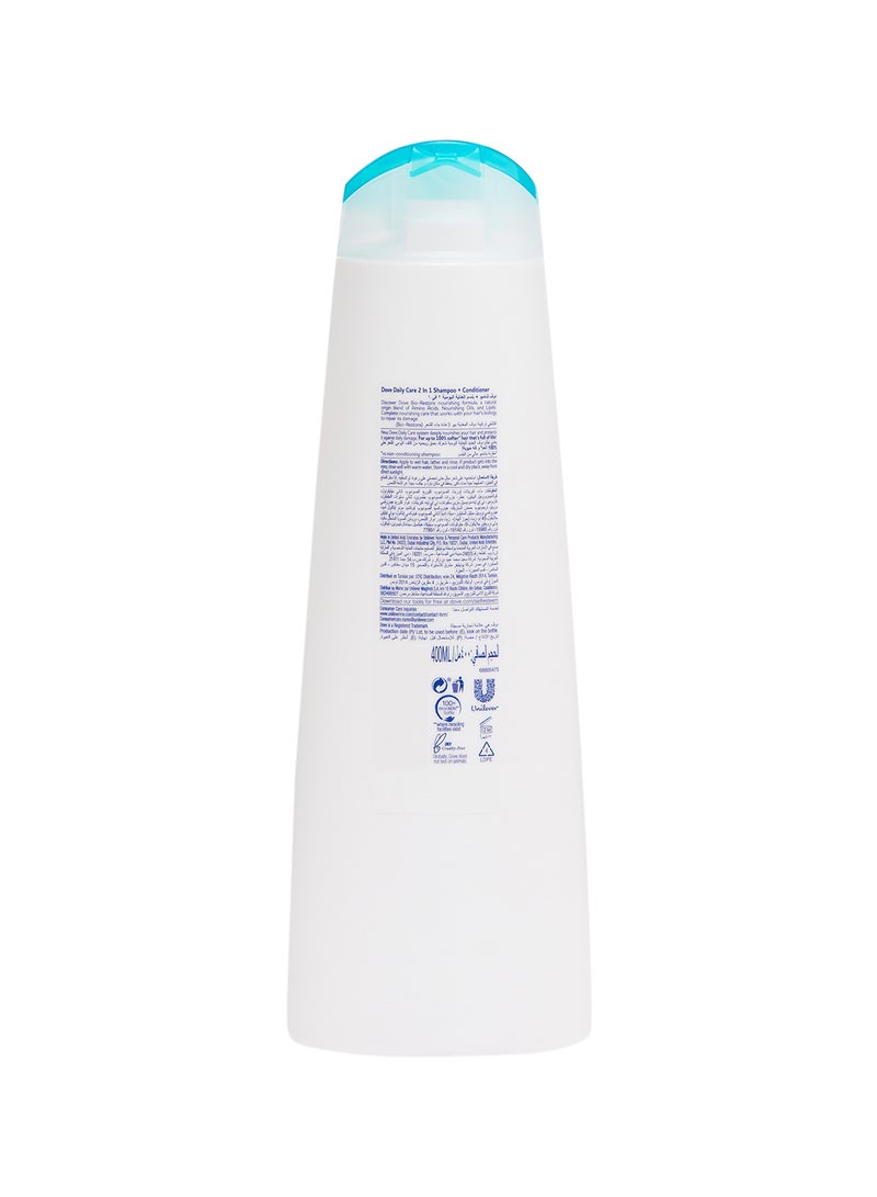 Dove - Daily Care 2 in 1 Shampoo + Conditioner 400ml - Image 1