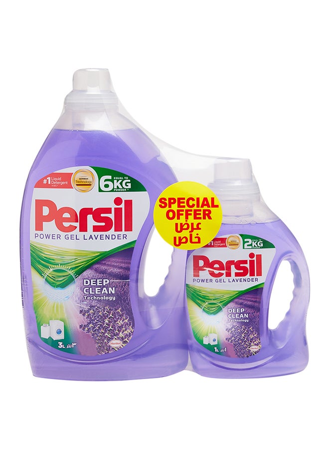 Persil Power Gel Laundry Detergent 3L+1L Lavender  - Image 1