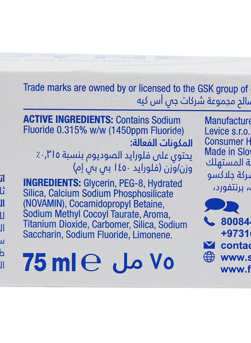 Sensodyne Repair And Protect Fluoride Toothpaste For Sensitive Teeth 75ml  - Image 3