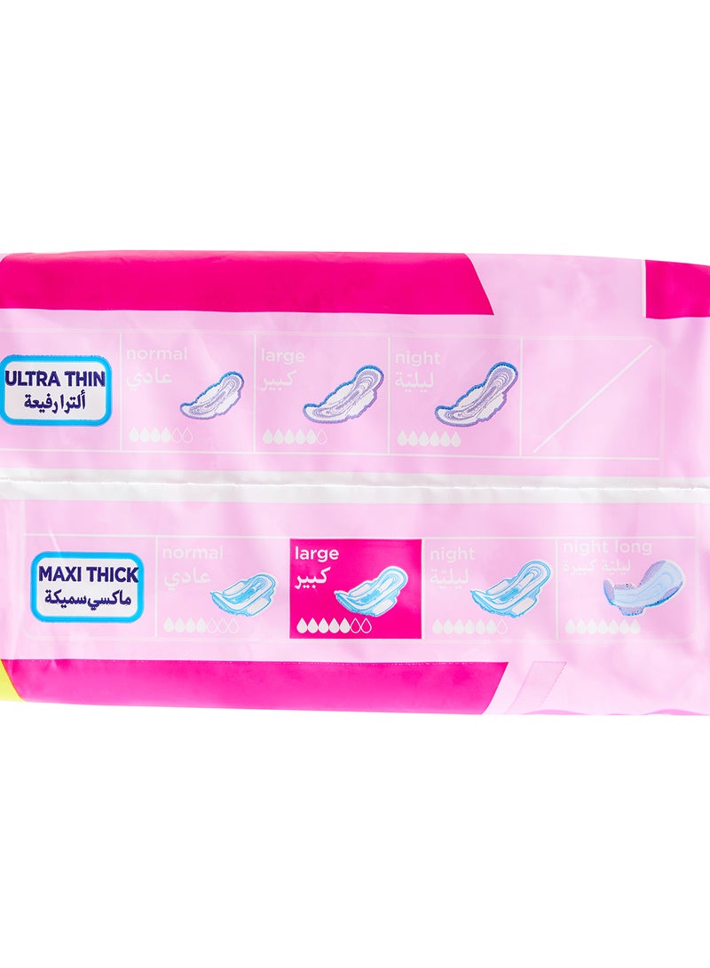 Breathable Soft Maxi Thick, Large Sanitary Pads With Wings, 30 Pieces - v1668085661/N22982830A_3