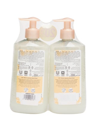 مجموعة مكونة من عبوتي صابون معطر لليدين غني بالجلسرين والياسمين المخملي سعة 500 مل 500 ml - view 2