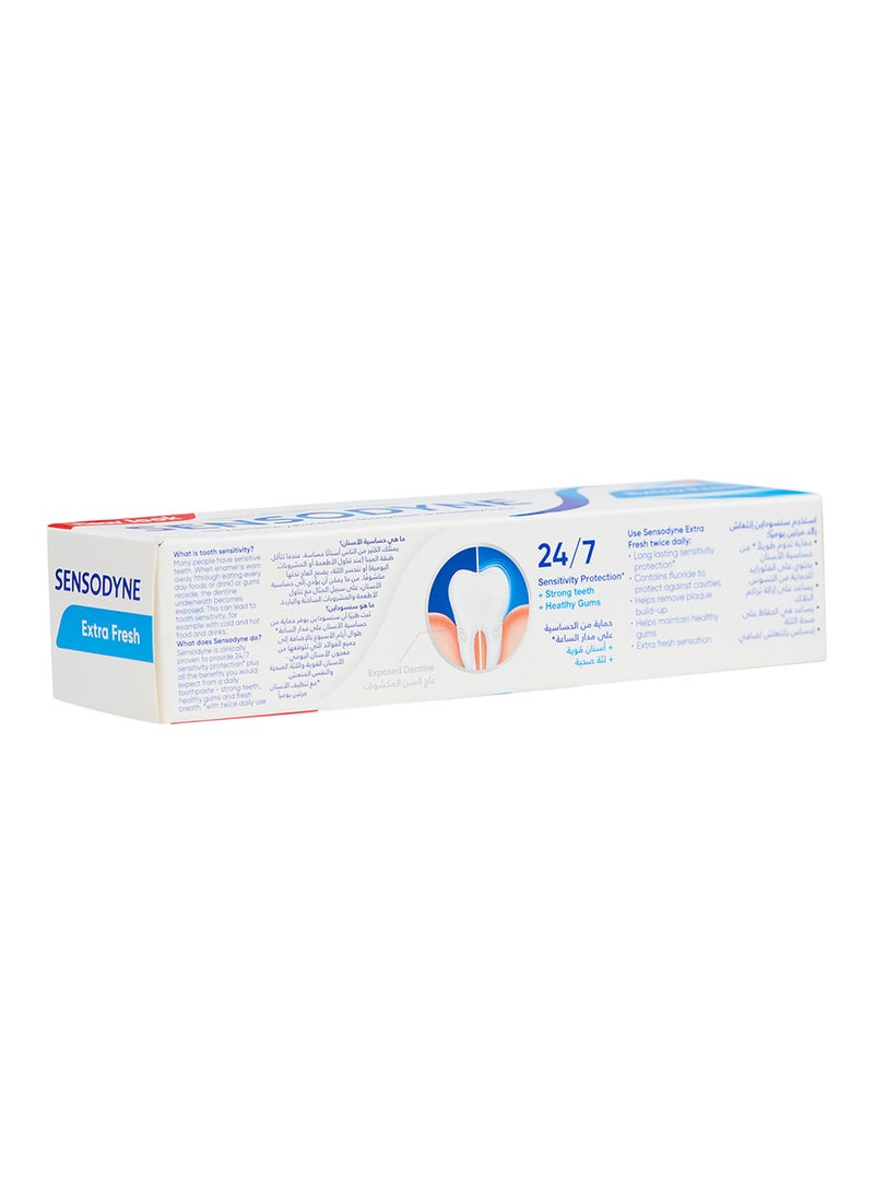 Sensodyne - Toothpaste For Sensitive Teeth Extra Fresh Flavour 75ml - Image 1