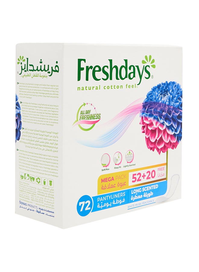 Freshdays - Daily Liners Long Scented 72 Pads - Image 1