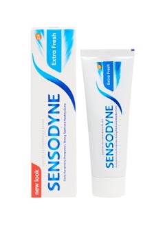 Sensodyne Toothpaste For Sensitive Teeth Extra Fresh Flavour Pack Of 2 75ml  - Image 3