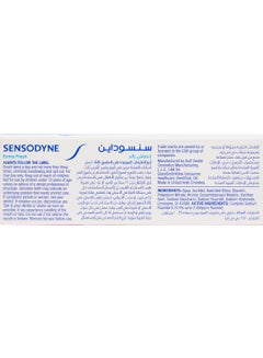 Sensodyne Toothpaste For Sensitive Teeth Extra Fresh Flavour Pack Of 2 75ml  - Image 4