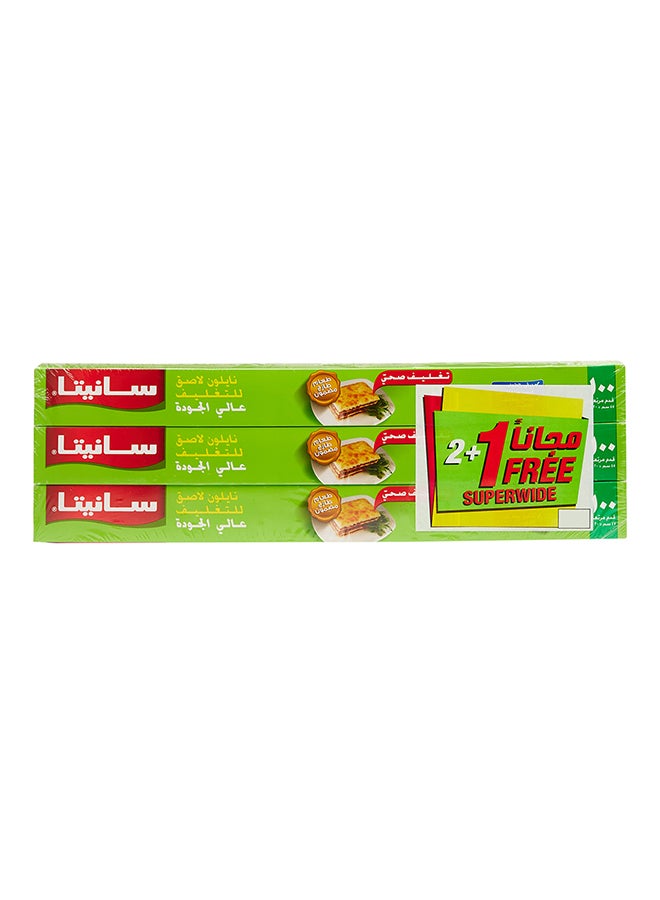 سانيتا غلاف لاصق 100 قدم مربع، عبوة من 3 قطع  - Image 1