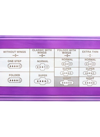 Sanitary Pads Maxi Folded With Wings Night 48 Pads White 48 Pieces - view 3