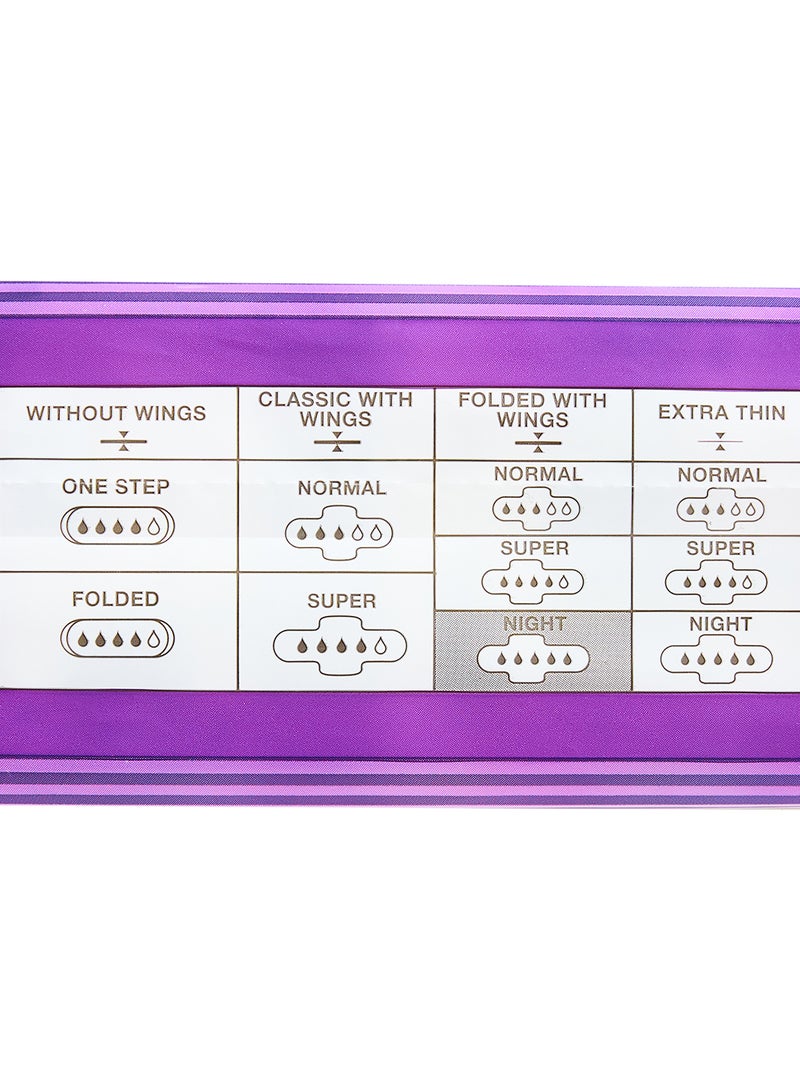 Fam - Sanitary Pads Maxi Folded With Wings Night 48 Pads White 48 Pieces - Image 1