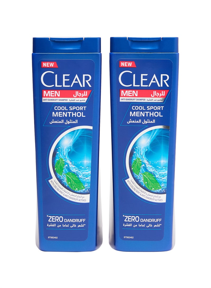 كلير مجموعة شامبو ضد القشرة بالمنثول الرياضي المنعش مكونة من قطعتين 400ml + 400ملليلتر - Image 2
