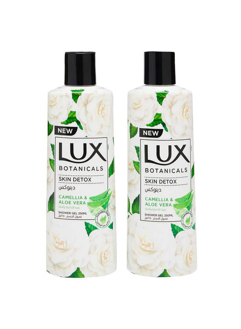 Lux - Botanicals Skin Detox Body Wash Camellia And Aloe Vera 250ml Pack of 2 - Image 1
