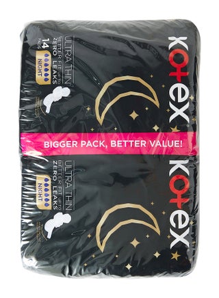 Ultra Thin Night With Wings 14 Sanitary Pads Pack Of 2 - v1668085727/N38130064A_1