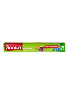 Sanita Premium Cling Film Roll Clear 100 Sq Feet  - Image 1