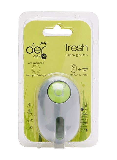 aer Click Car Vent Air Freshener Fresh Lush Green 10g