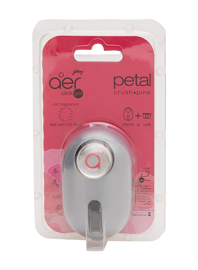 Godrej aer Click Car Vent Air Freshener Petal Crush Pink 10g  - Image 1