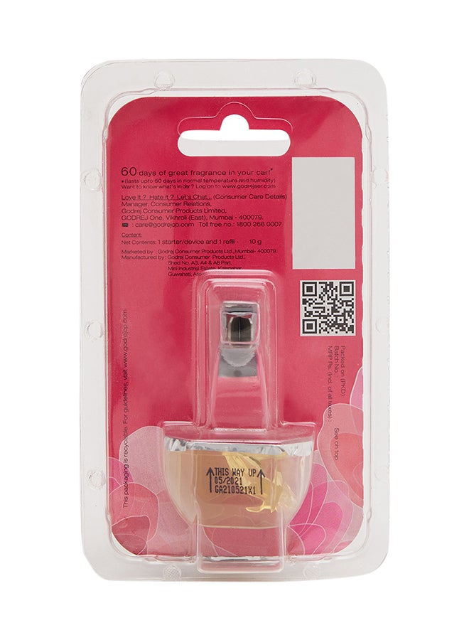 Godrej aer Click Car Vent Air Freshener Petal Crush Pink 10g  - Image 2