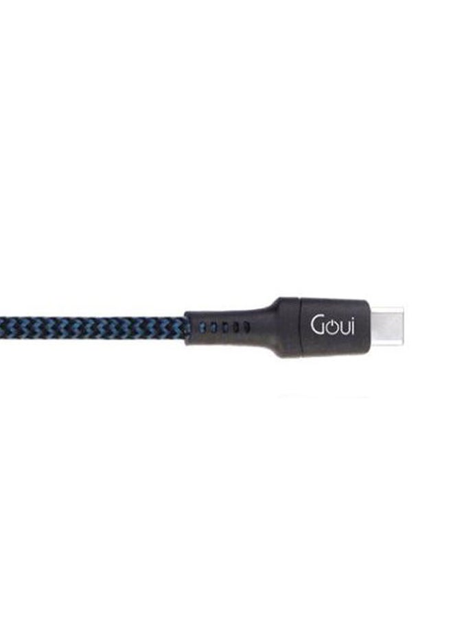 Lightning To Type C Data Sync Charging Cable Dark Blue