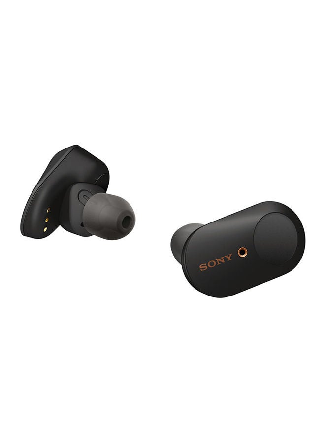 Sony - WF-1000XM3 Noise Cancelling Truly Wireless Headphones with Mic Black/Gold - Image 1
