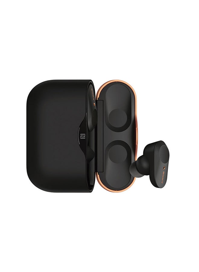Sony - WF-1000XM3 Noise Cancelling Truly Wireless Headphones with Mic Black/Gold - Image 1