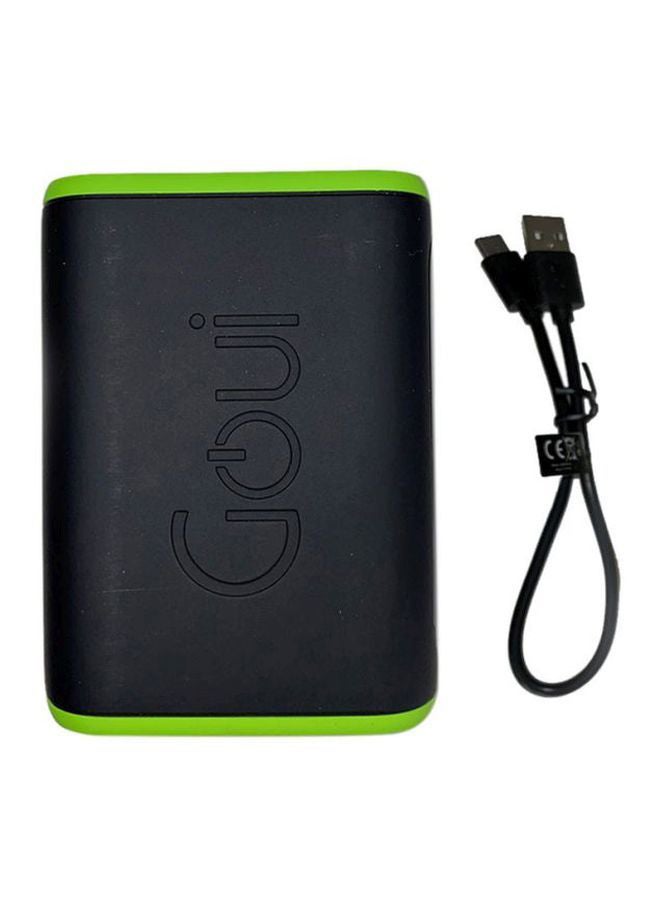 10000 mAh Bolt Mini Power Bank With Cable18 watt Black/Green - v1668090950/N37358466A_1