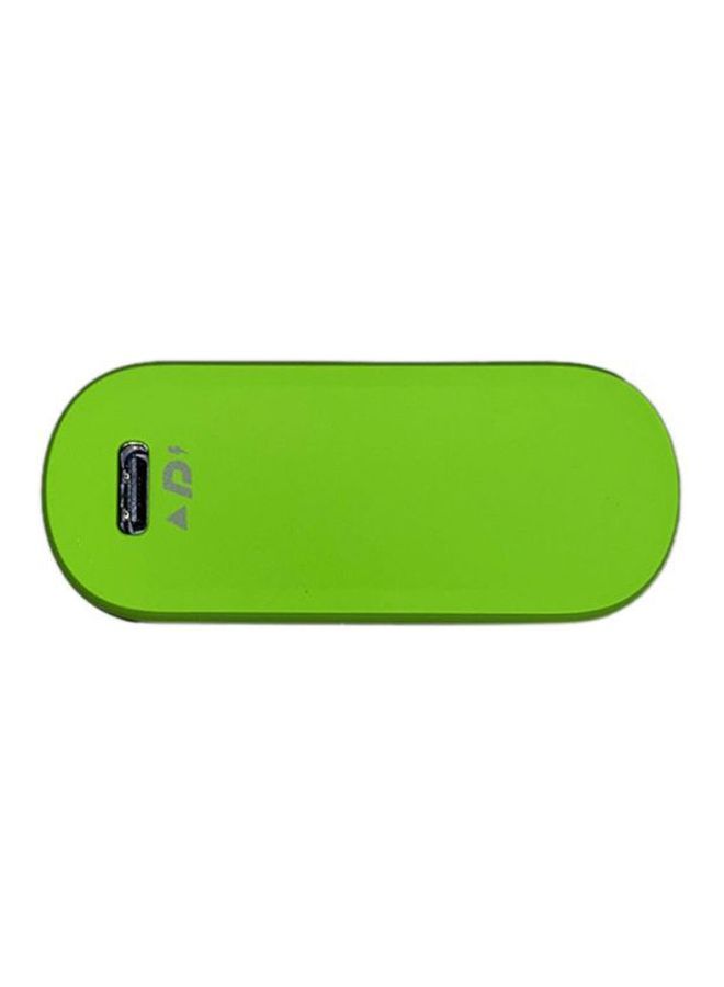 10000 mAh Bolt Mini Power Bank With Cable18 watt Black/Green - v1668090951/N37358466A_4