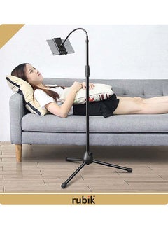 روبيك حامل ثلاثي القوائم بتصميم معقوف للهواتف الذكية وأجهزة التابلت أسود  - Image 3